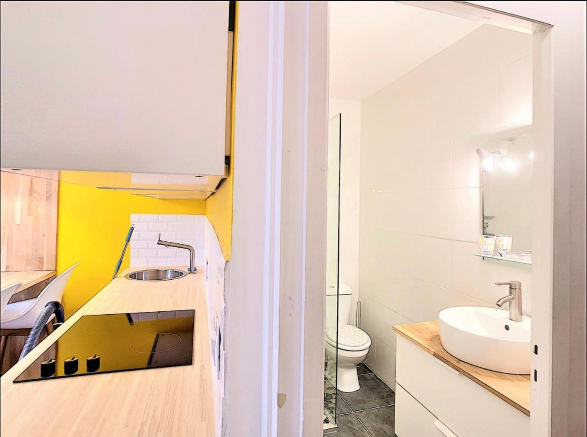 Centre Saint-Gervais Studio Jaune Moderne Proche Telecabine 2 Pers Luaran gambar